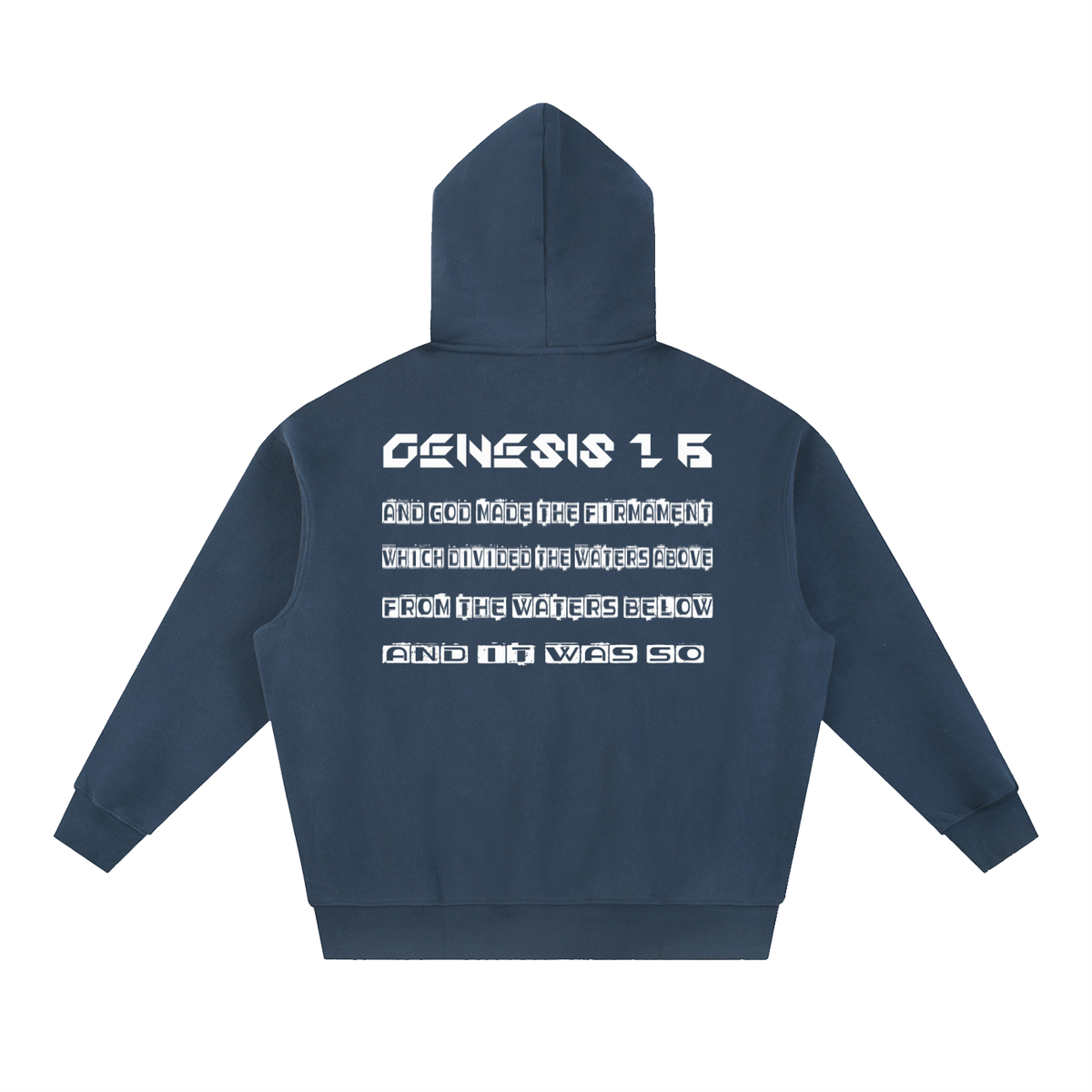 Flat Earth Essential Oversized Boxy Fit Fleece Hoodie