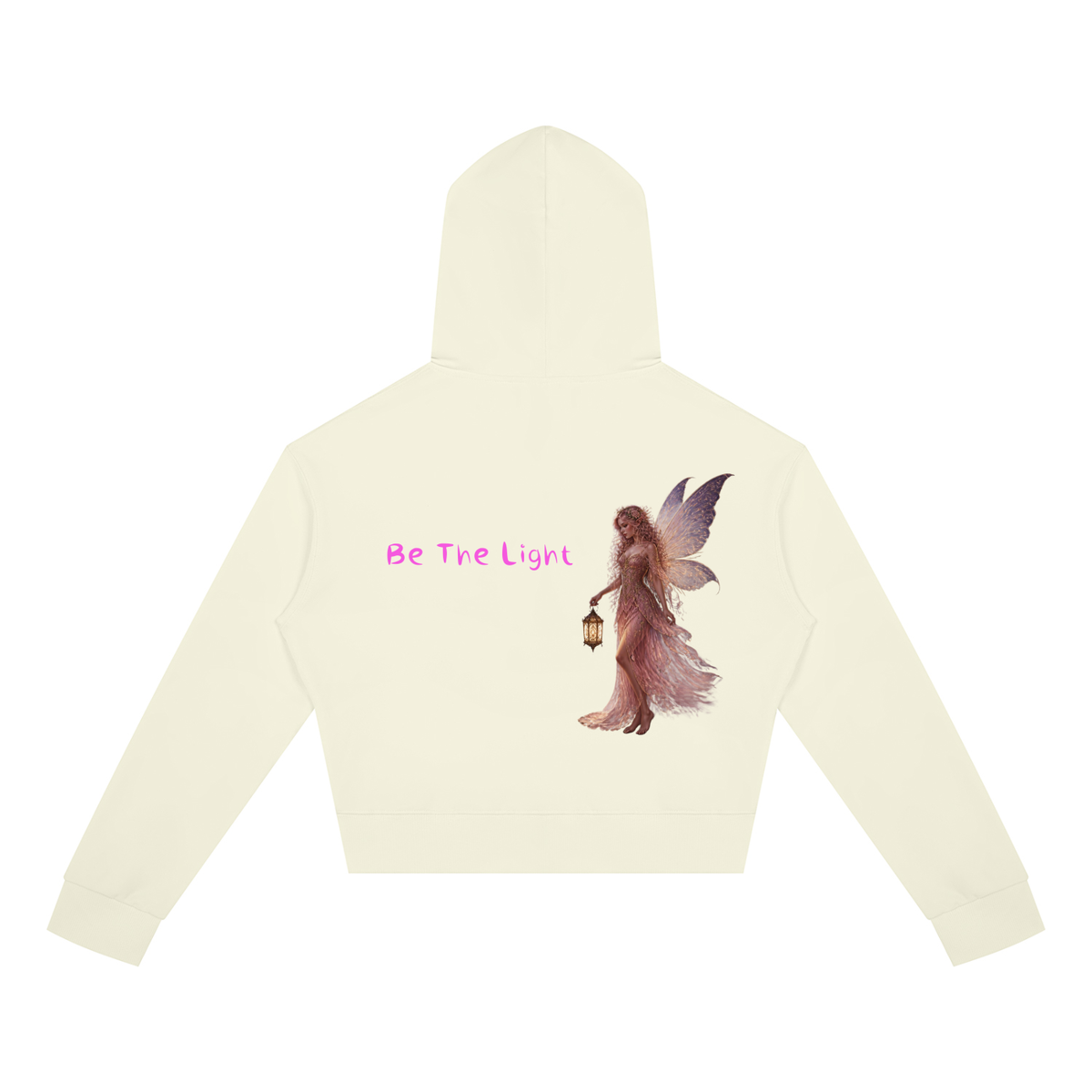 Light Fairy Women's Crop Full Zip Hoodie