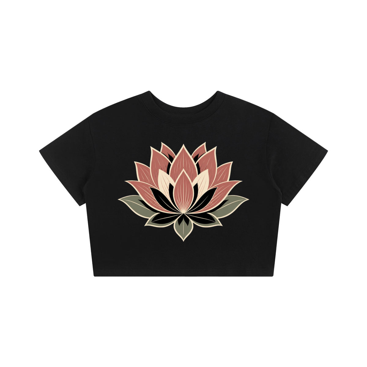 Lotus Baby Tee Seamless T-Shirt - 200 GSM