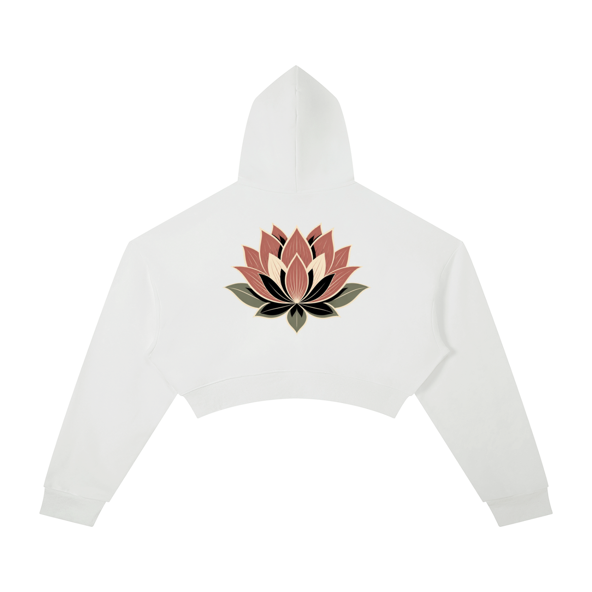 Lotus Essential Cropped Hoodie
