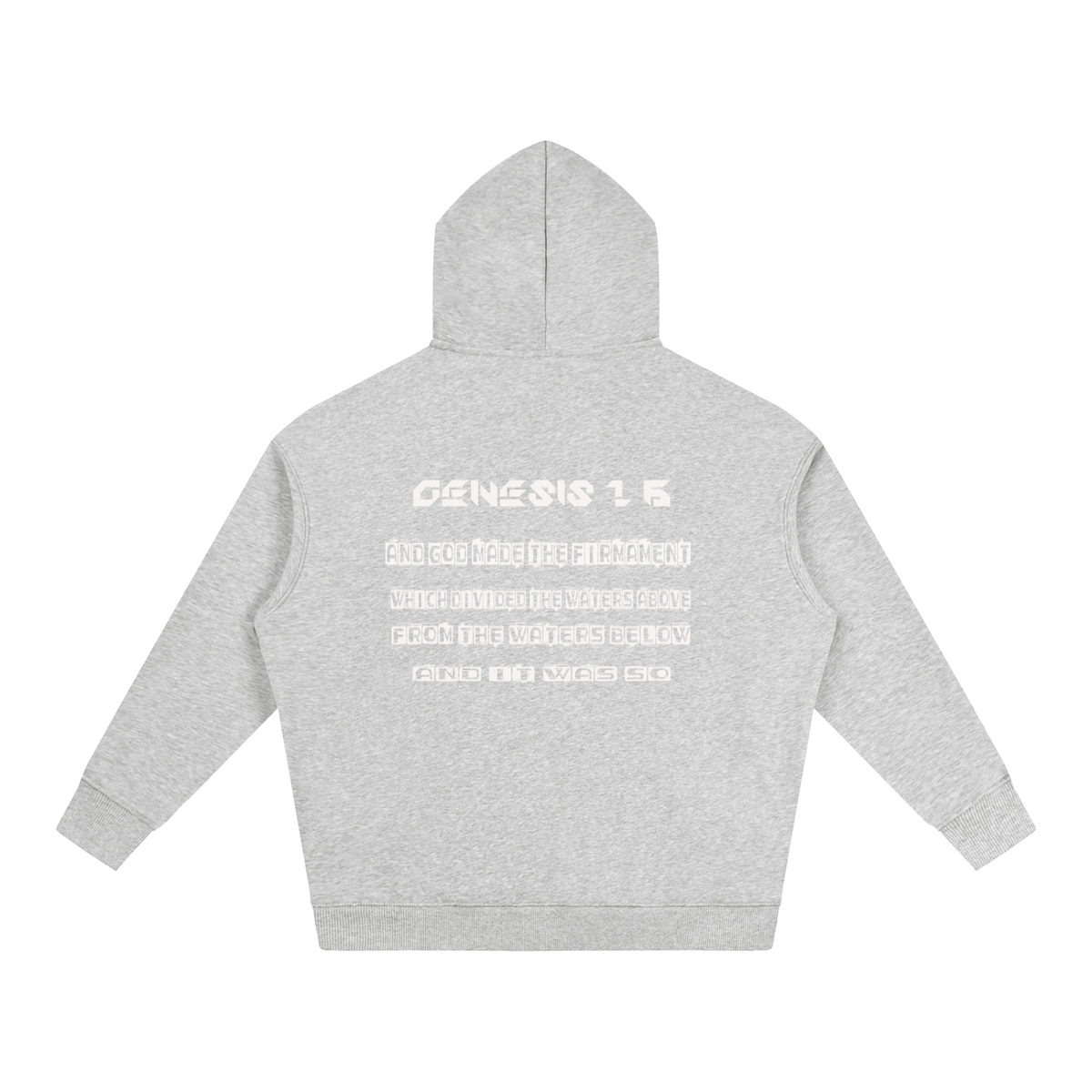 Flat Earth Oversize Fleeced Hoodie