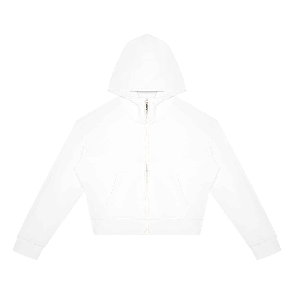 Light Fairy Women's Crop Full Zip Hoodie