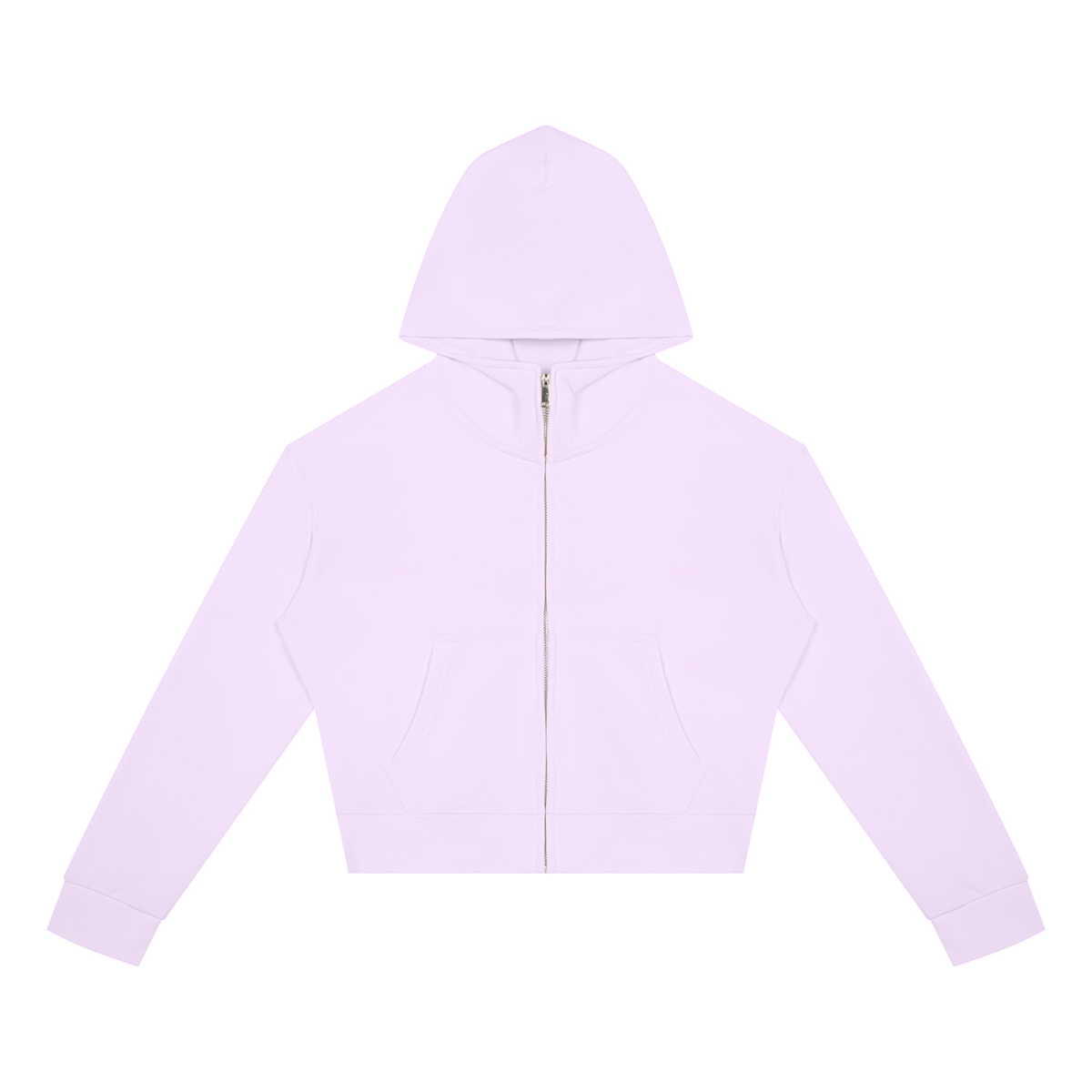 Light Fairy Women's Crop Full Zip Hoodie
