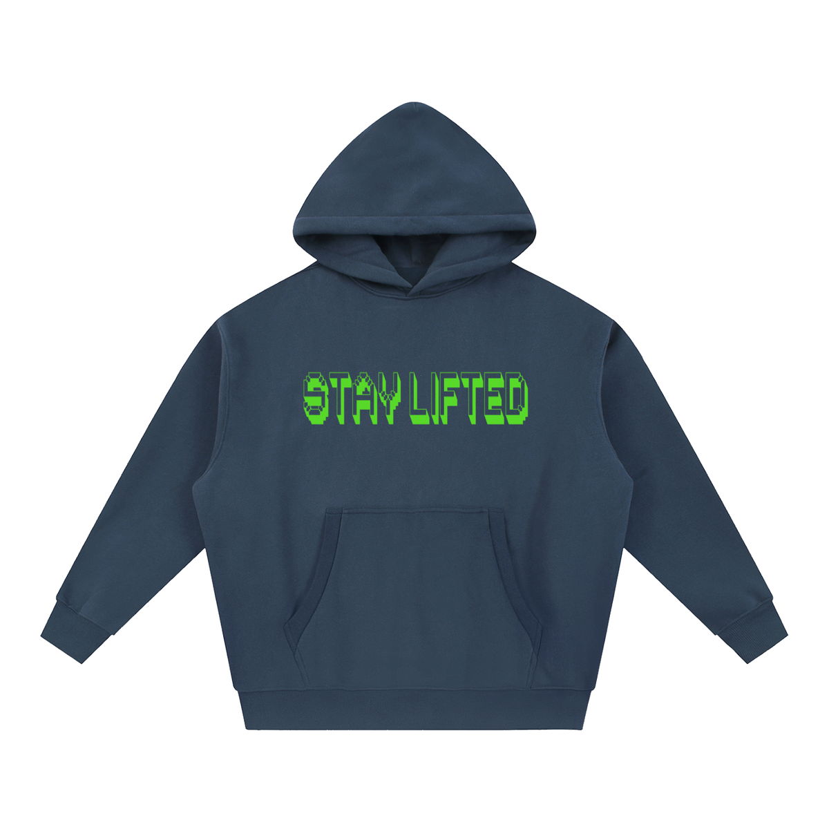 Stay Lifted Essential Oversized Boxy Fit Fleece Hoodie