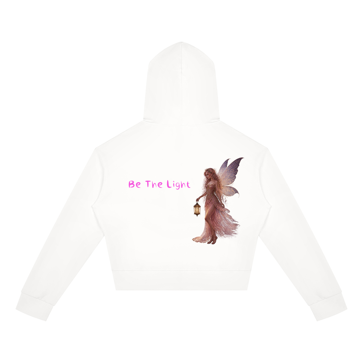 Light Fairy Women's Crop Full Zip Hoodie