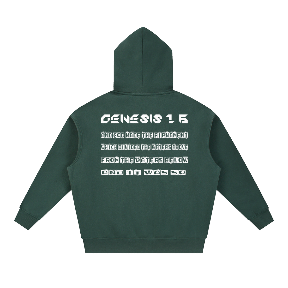 Flat Earth Essential Oversized Boxy Fit Fleece Hoodie