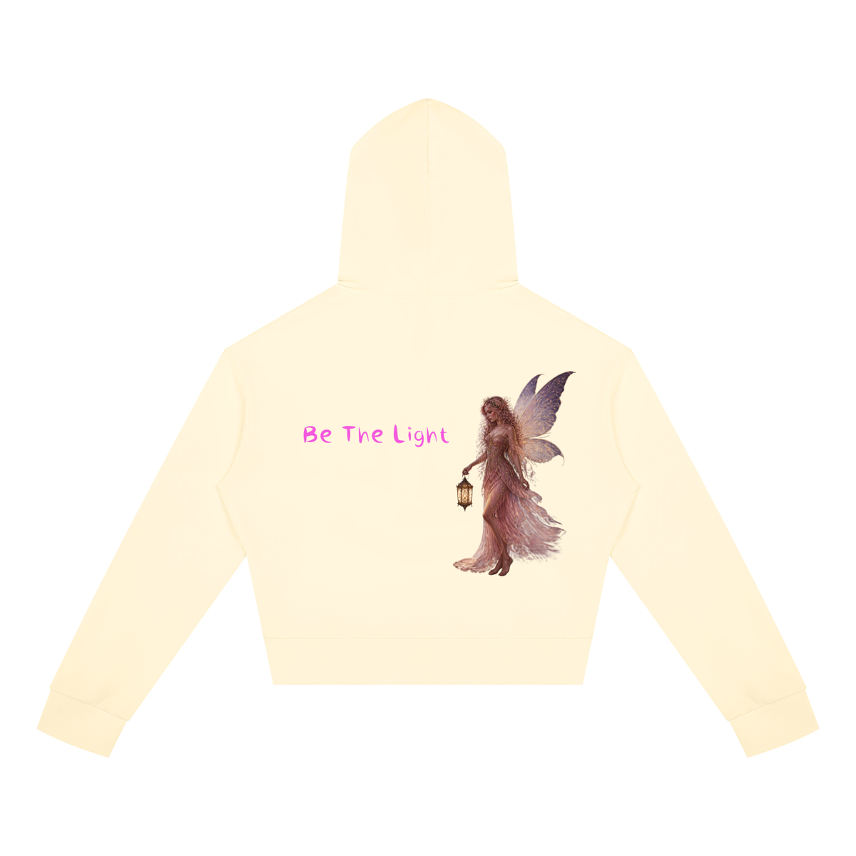 Light Fairy Women's Crop Full Zip Hoodie