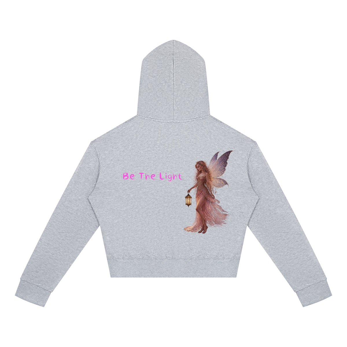 Light Fairy Women's Crop Full Zip Hoodie