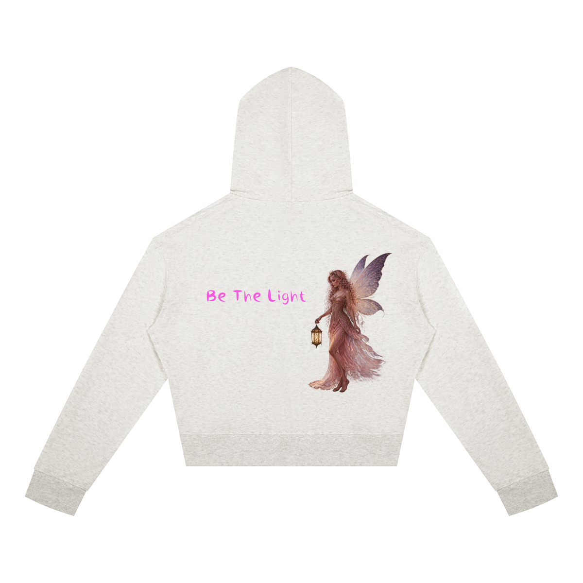 Light Fairy Women's Crop Full Zip Hoodie