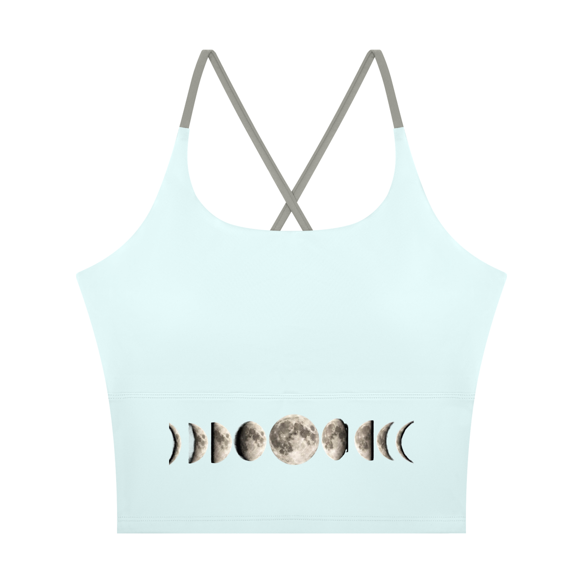 Moon Phases Women's Color Block Yoga Tank Top