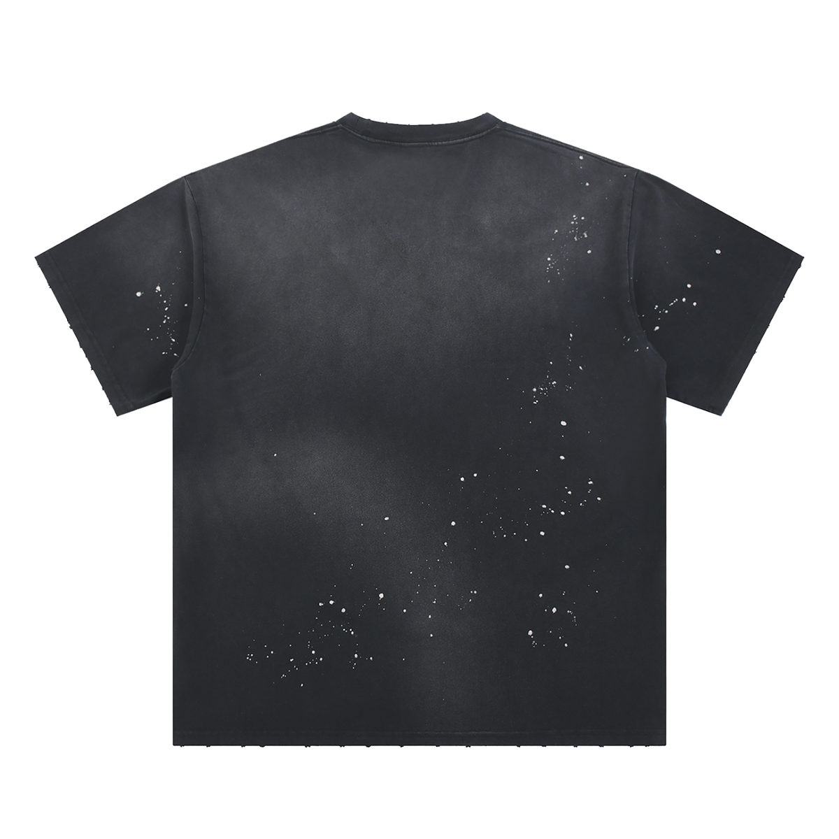 Astral Project Hand-Frayed Sunfade Paint Splatter T-Shirt