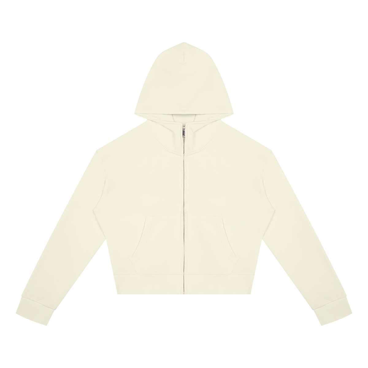 Light Fairy Women's Crop Full Zip Hoodie