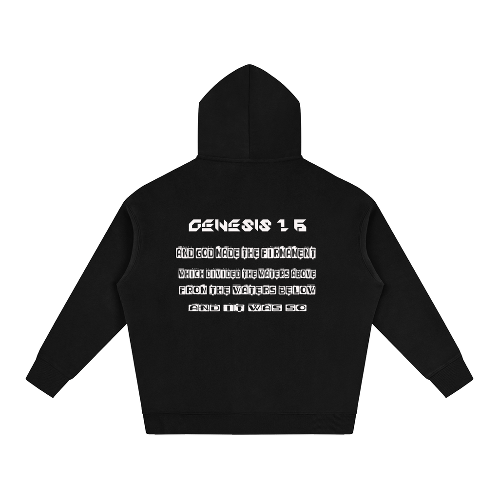 Flat Earth Oversize Fleeced Hoodie