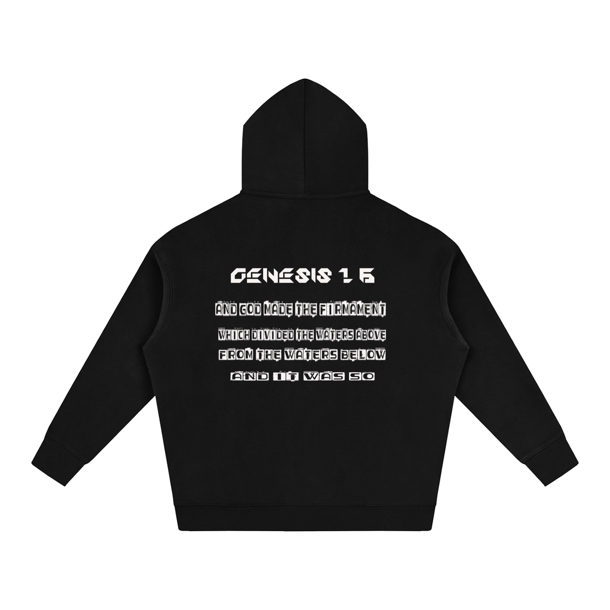 Flat Earth Oversize Fleeced Hoodie