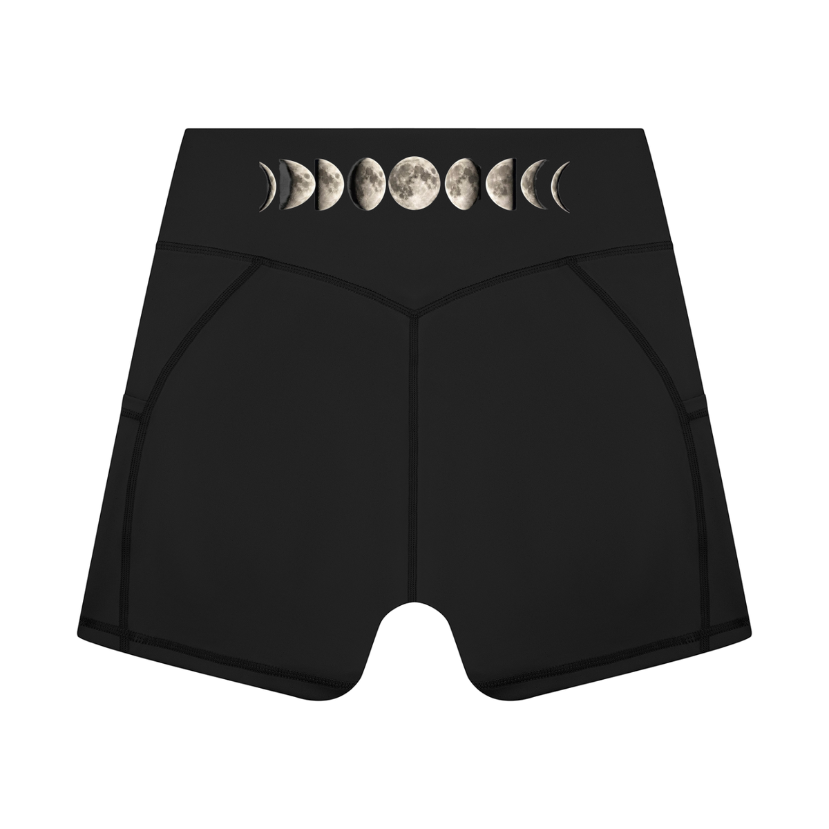 Moon Phases Women’s High Rise Pocket Yoga Shorts