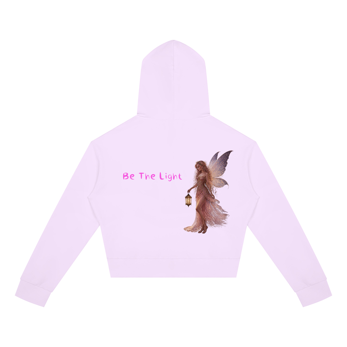 Light Fairy Women's Crop Full Zip Hoodie