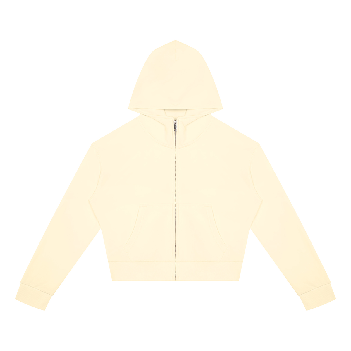 Light Fairy Women's Crop Full Zip Hoodie