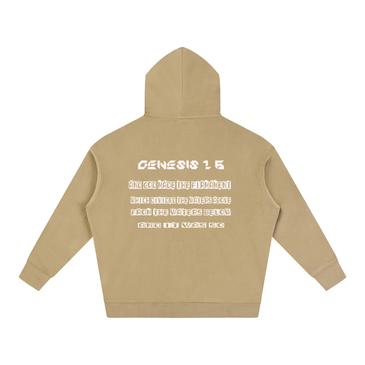 Flat Earth Oversize Fleeced Hoodie