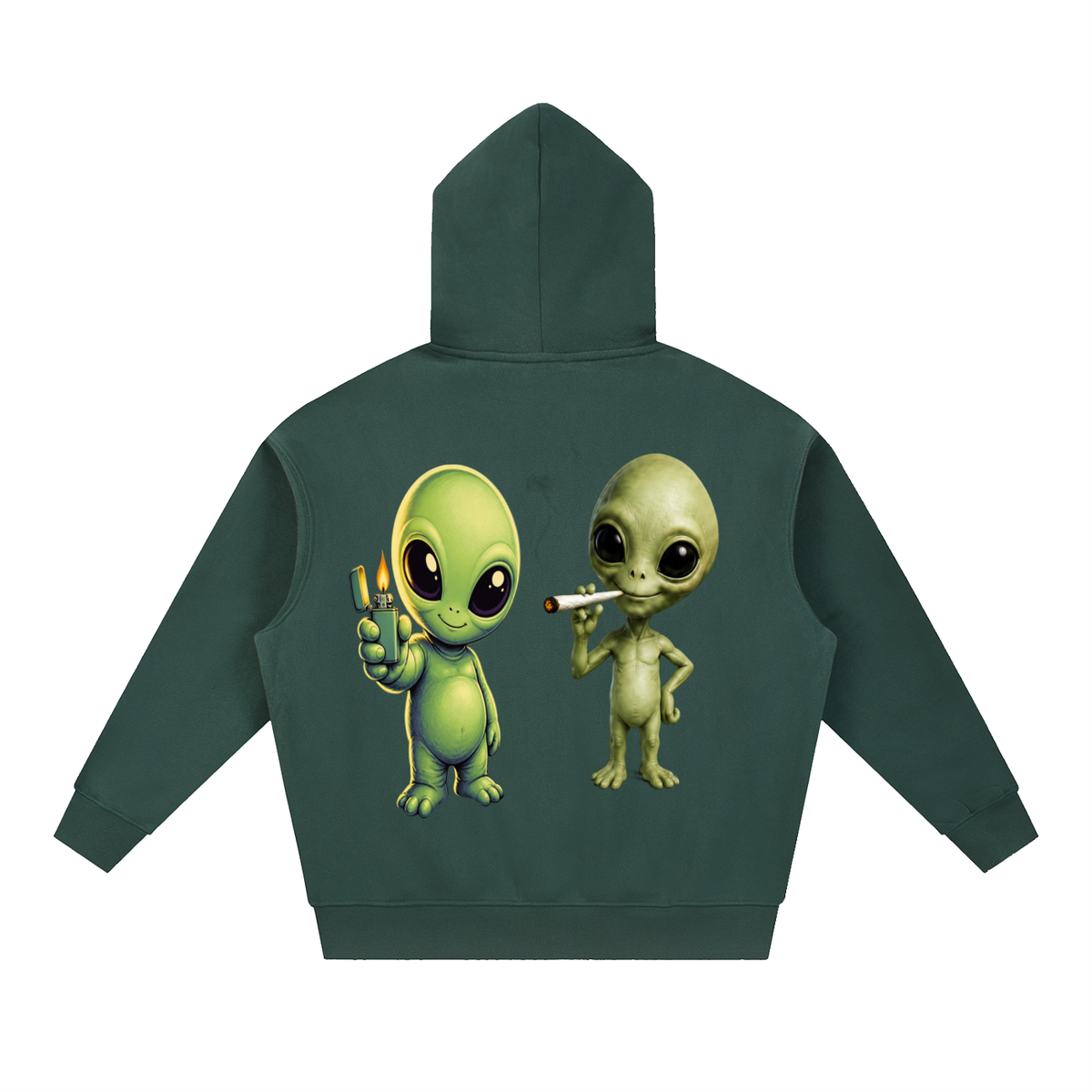 Essential Oversized Boxy Fit Fleece Hoodie