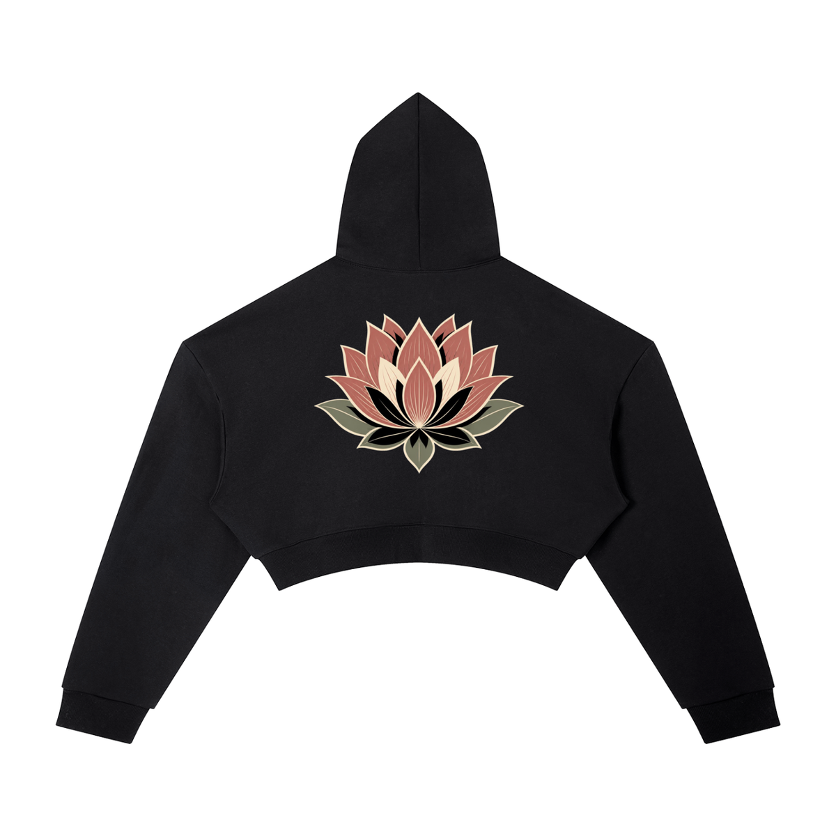 Lotus Essential Cropped Hoodie