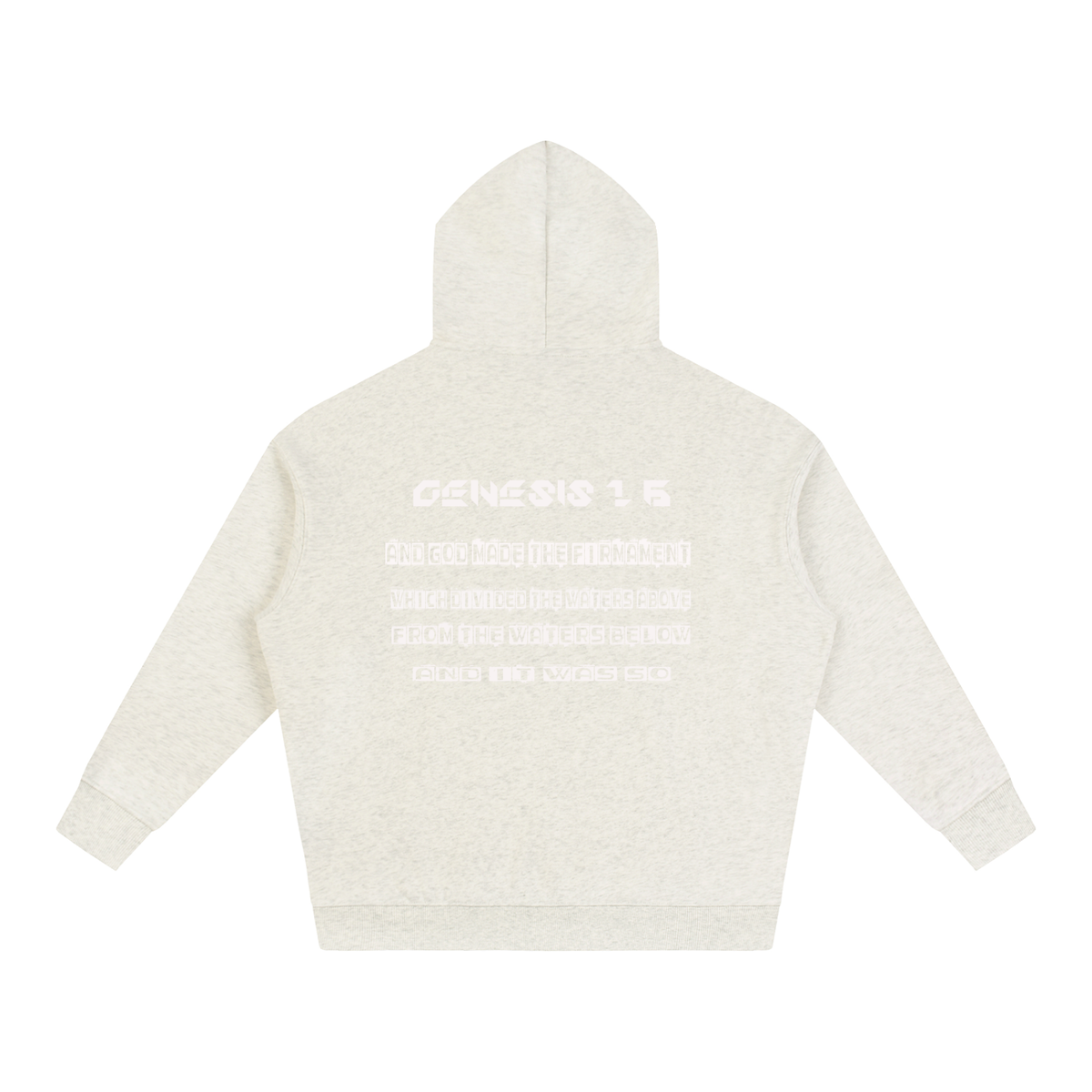 Flat Earth Oversize Fleeced Hoodie