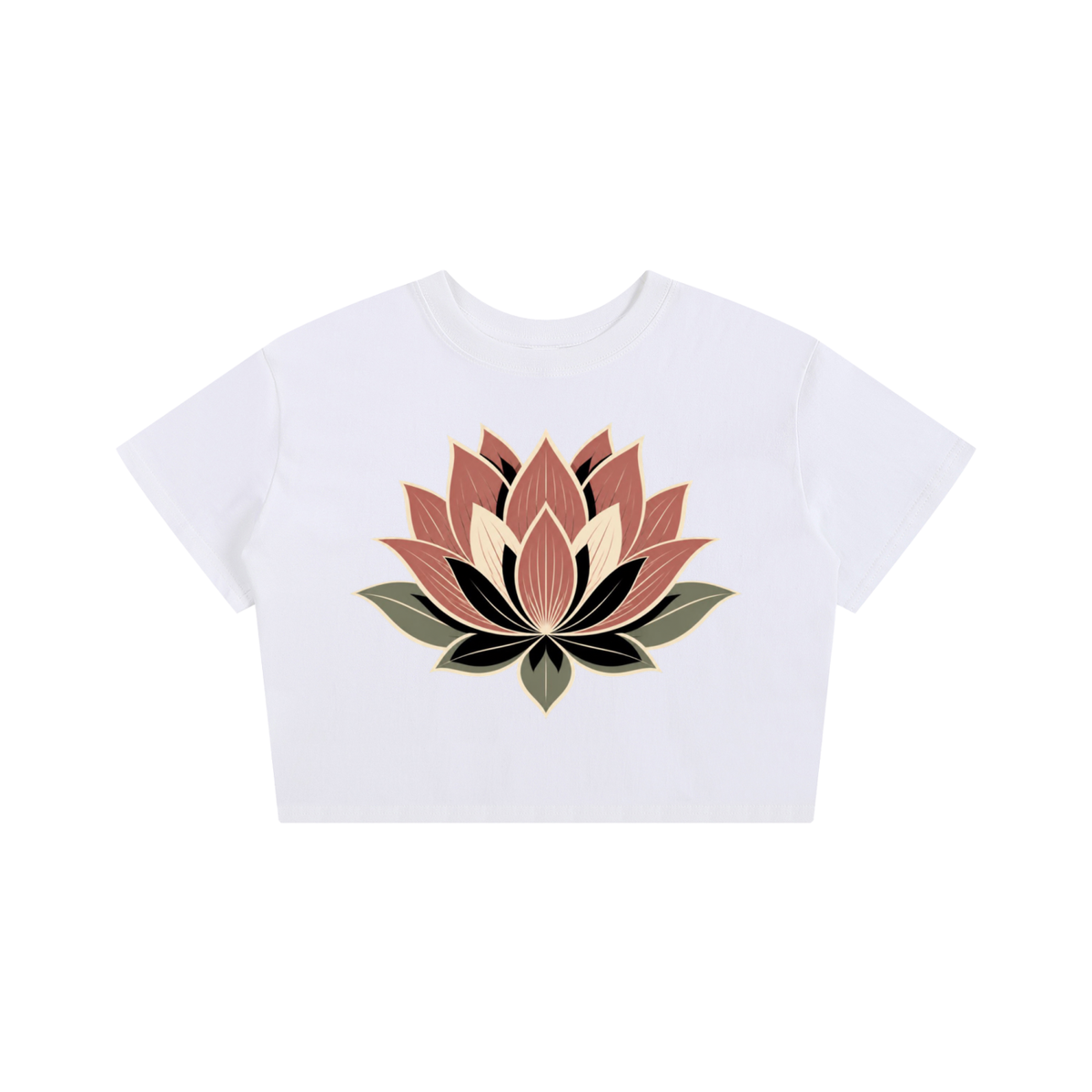 Lotus Baby Tee Seamless T-Shirt - 200 GSM