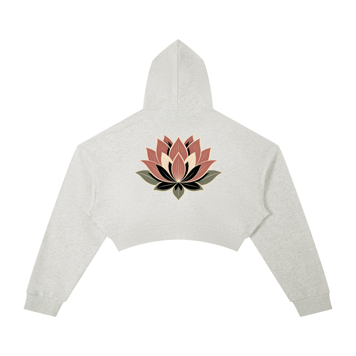 Lotus Essential Cropped Hoodie