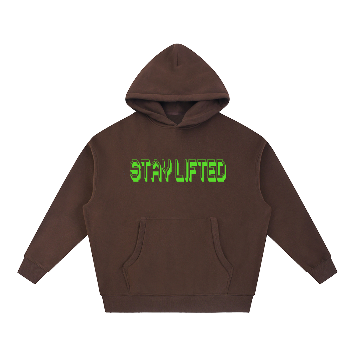 Stay Lifted Essential Oversized Boxy Fit Fleece Hoodie