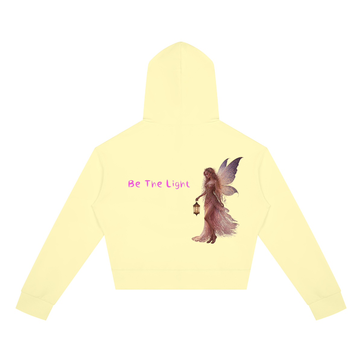 Light Fairy Women's Crop Full Zip Hoodie