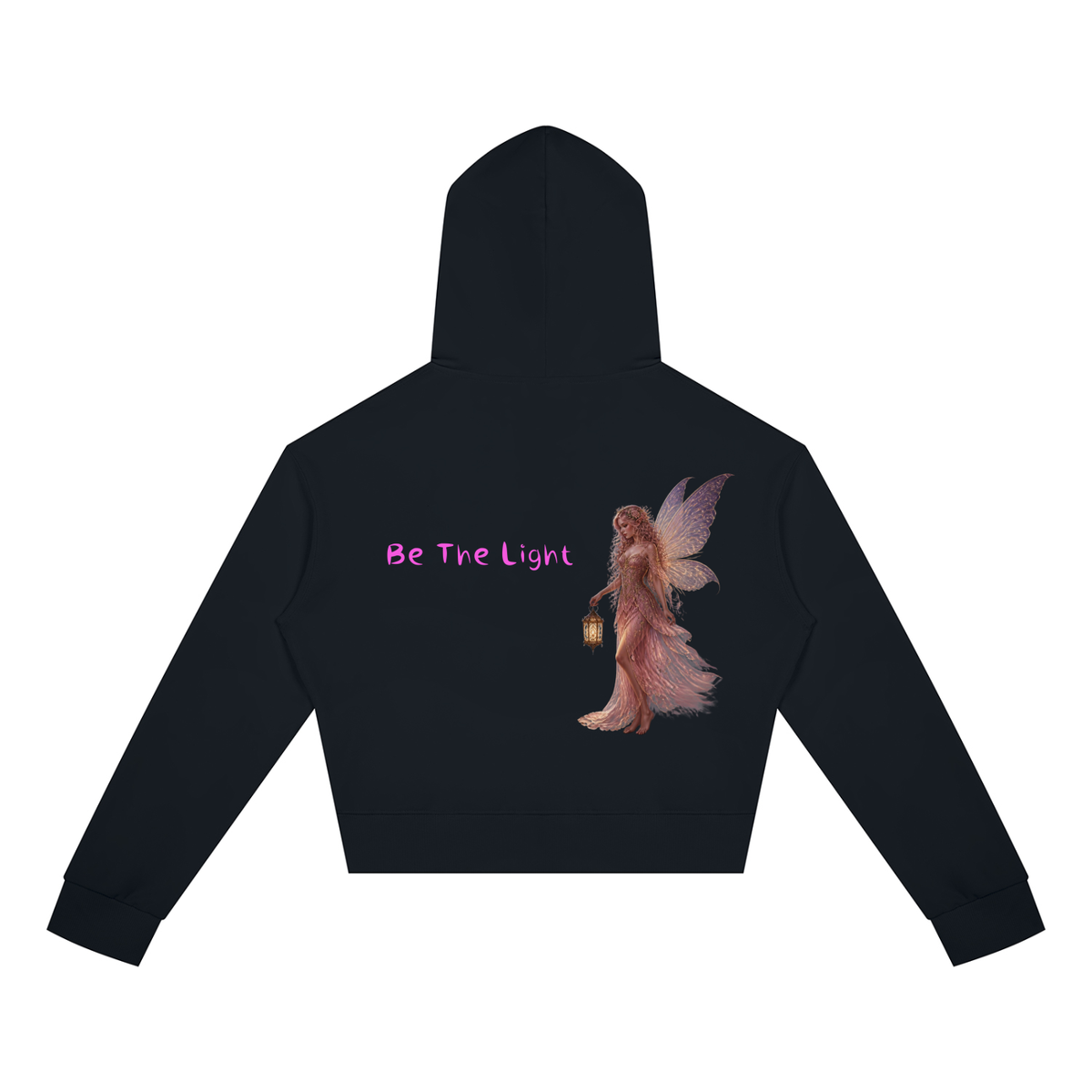 Light Fairy Women's Crop Full Zip Hoodie
