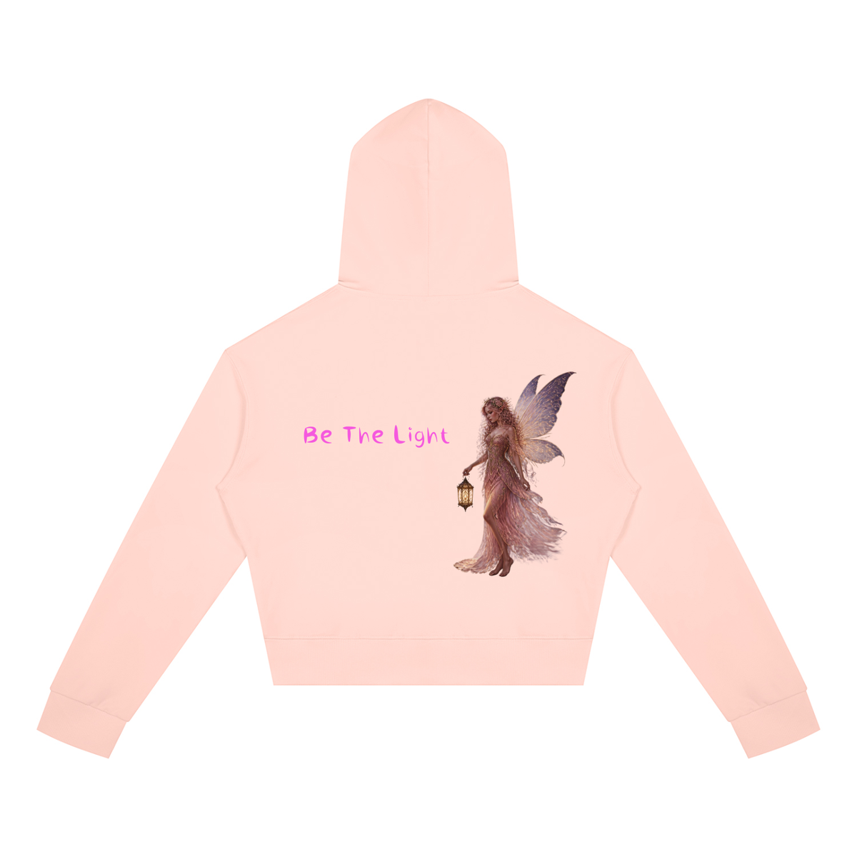 Light Fairy Women's Crop Full Zip Hoodie