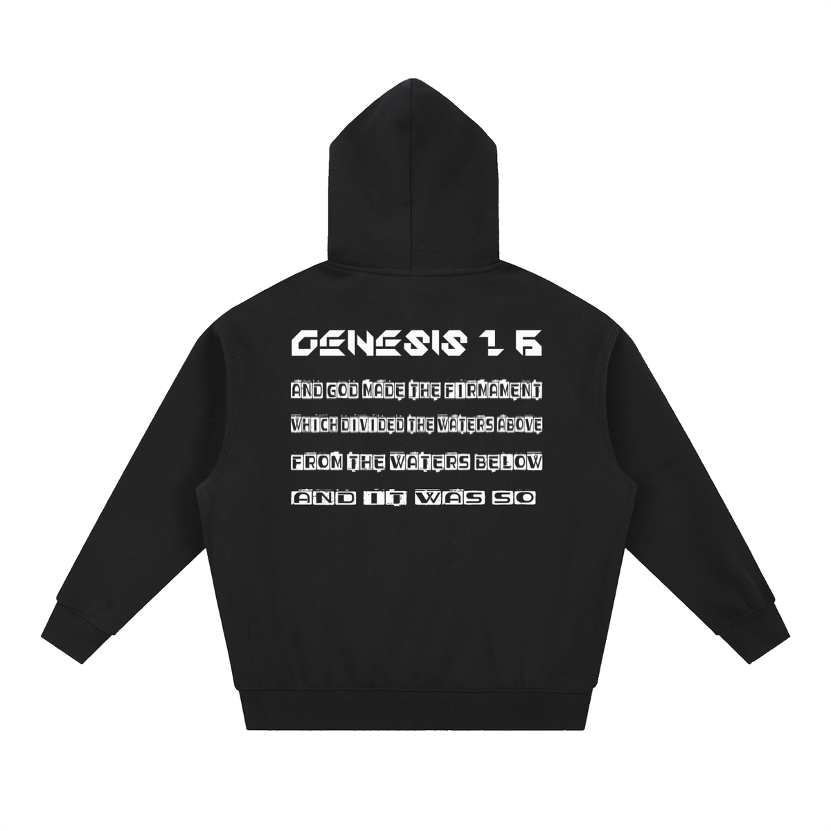 Flat Earth Essential Oversized Boxy Fit Fleece Hoodie