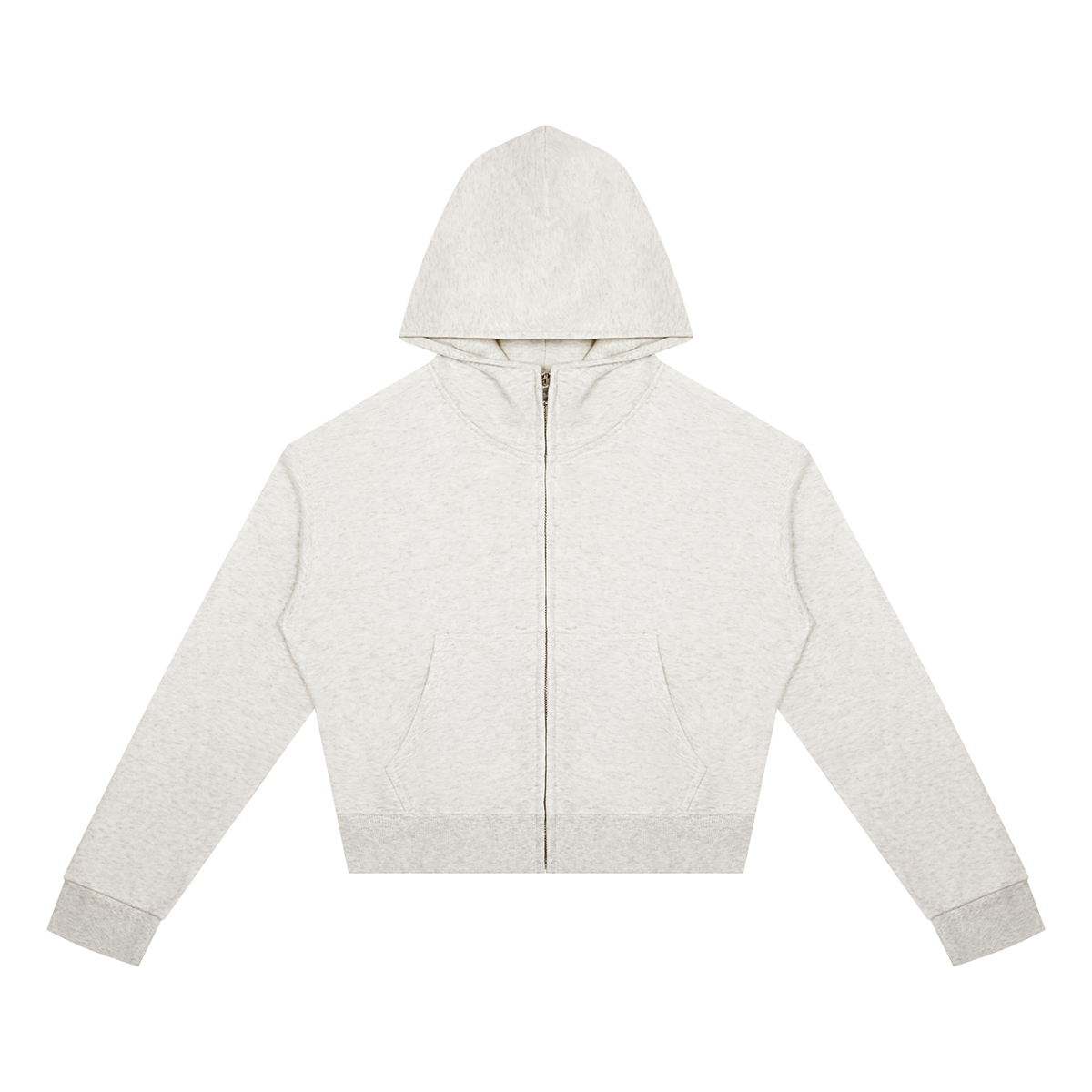 Light Fairy Women's Crop Full Zip Hoodie